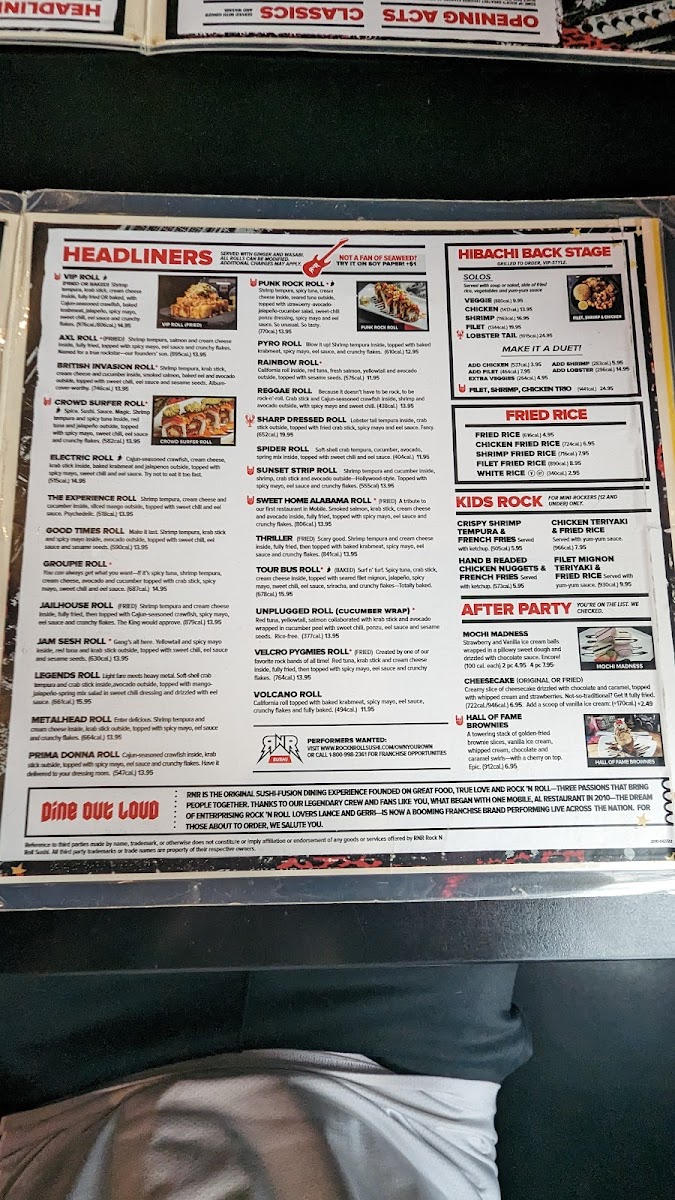 Menu Rock N Roll Sushi-1