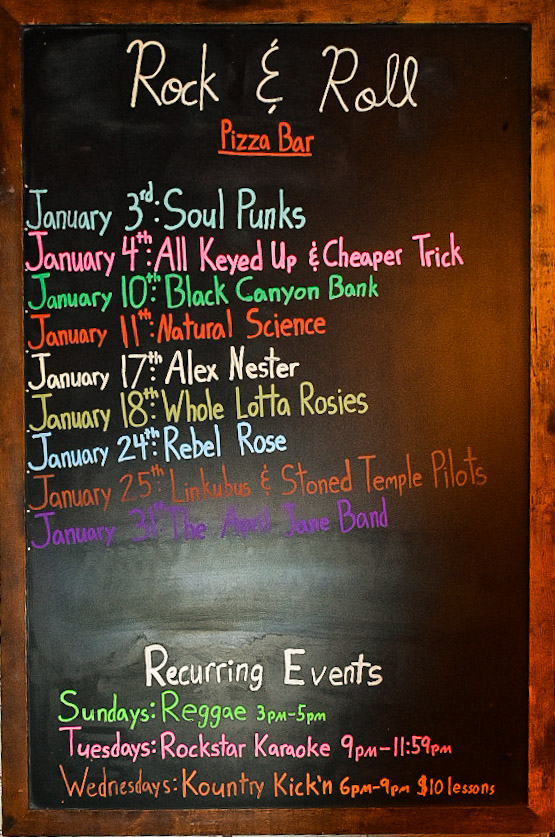 Menu Rock & Roll Pizza @ Harley's Valley Bowl-5