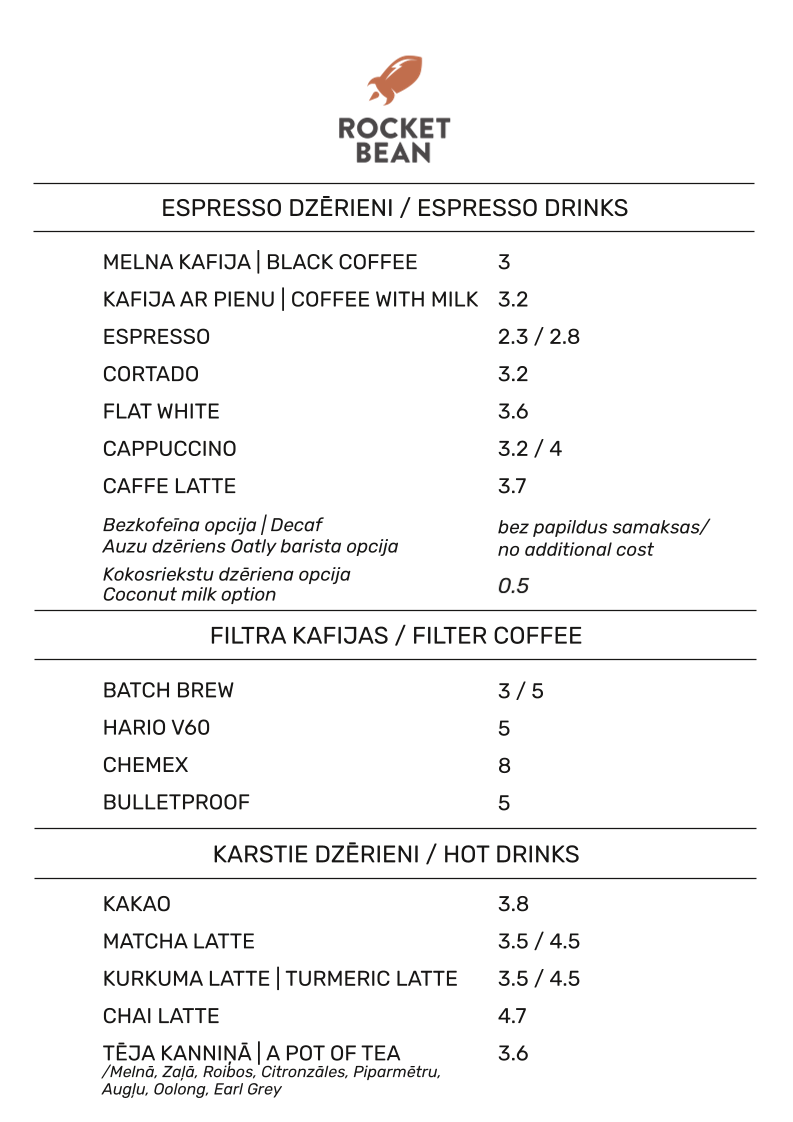 Menu Rocket Bean Roastery-2