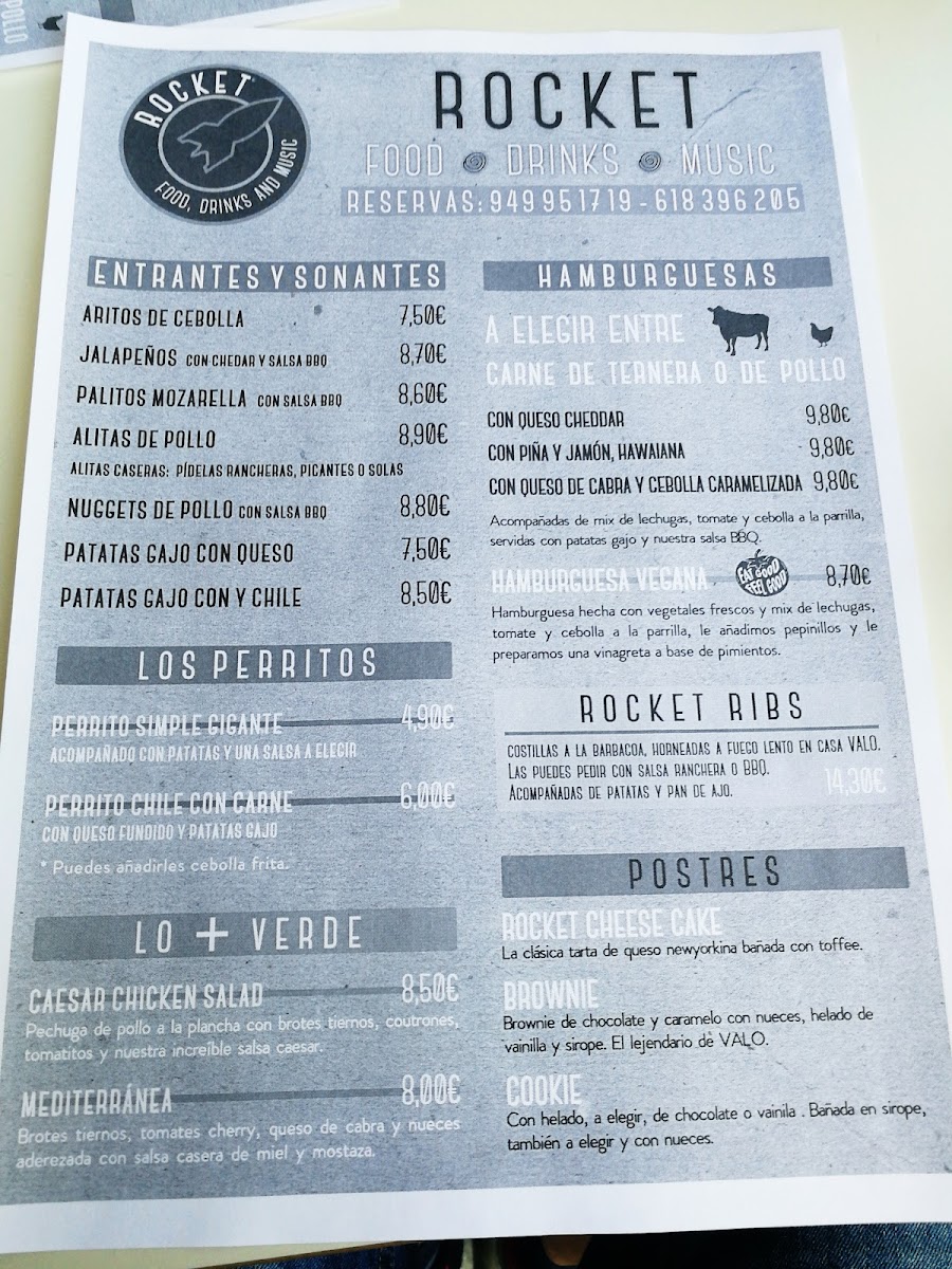 Menu Rocket Restaurante-2