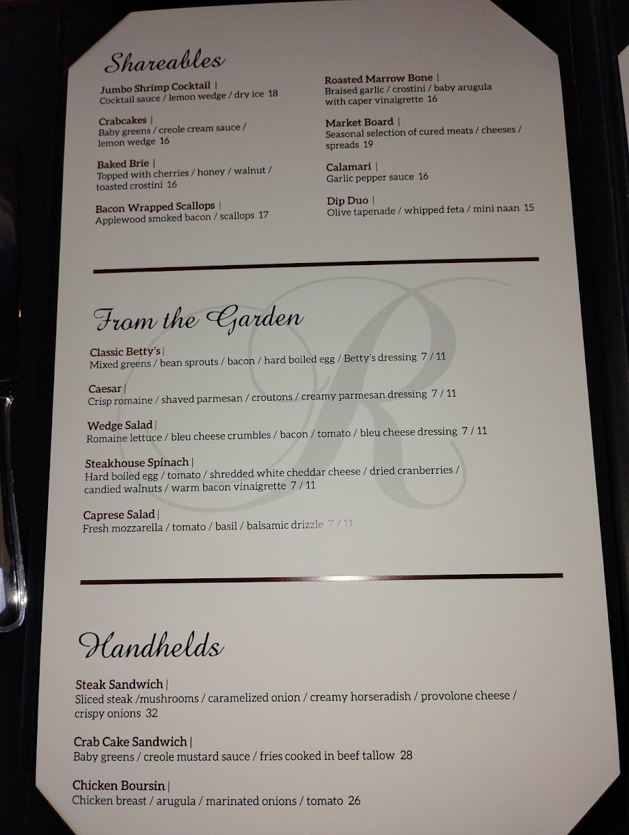Menu Rockwell's-3