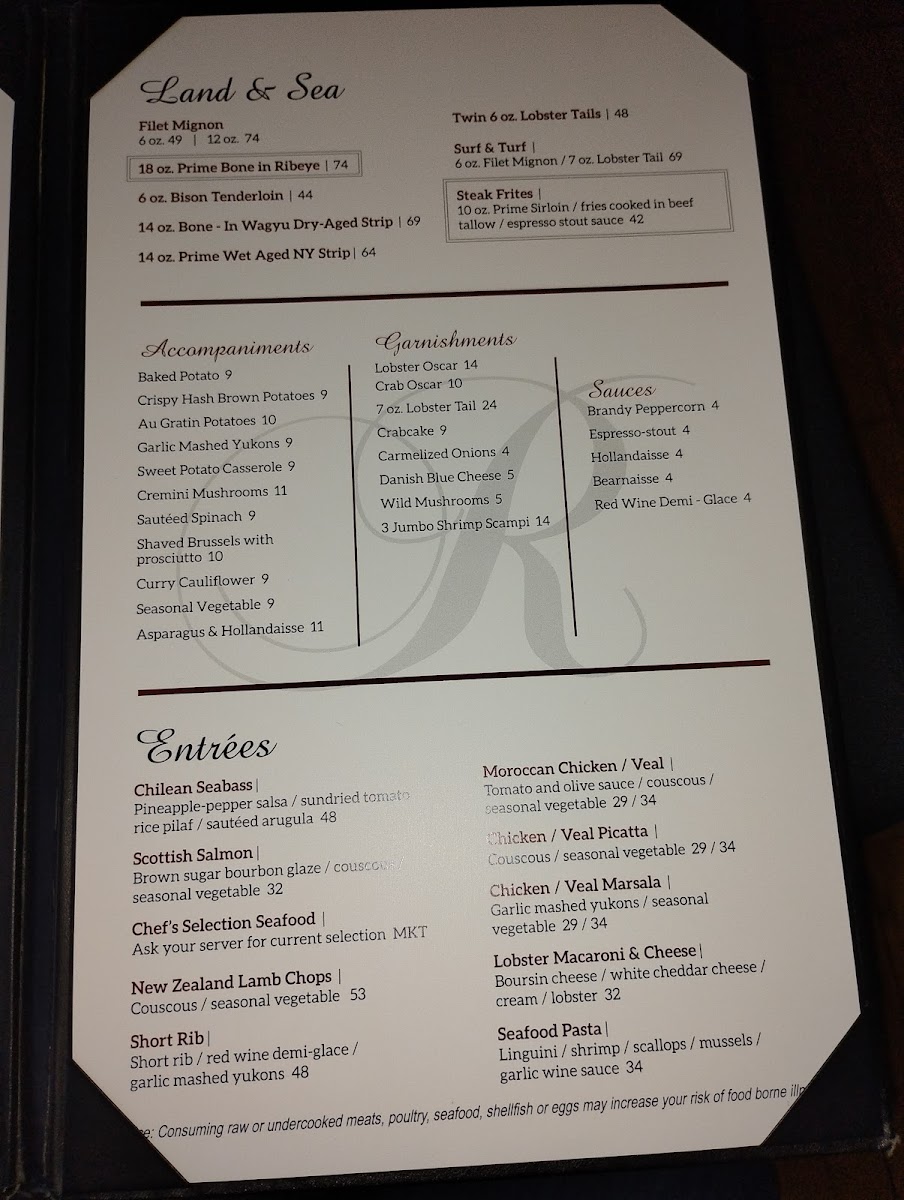 Menu Rockwell's-4