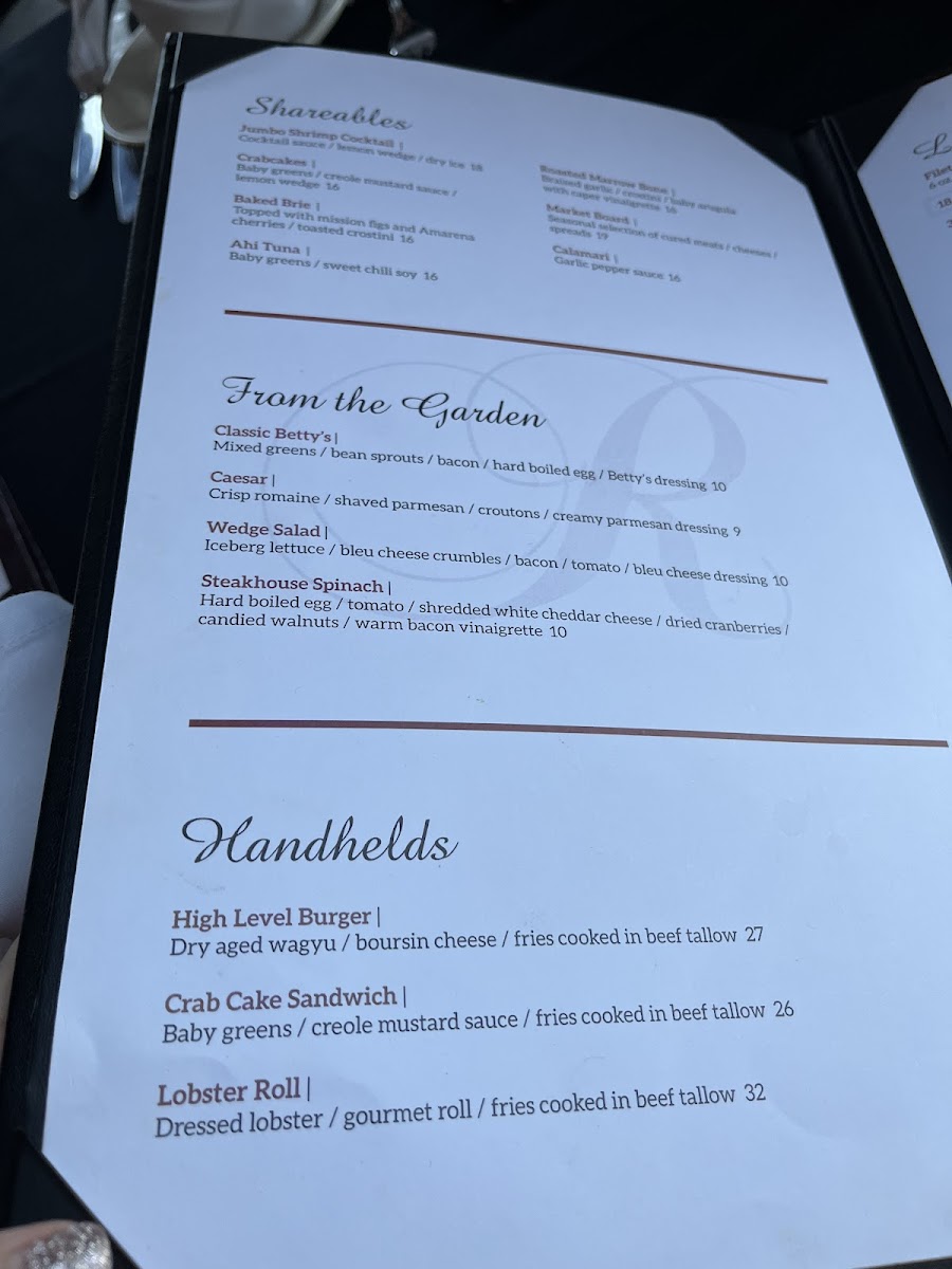 Menu Rockwell's-8