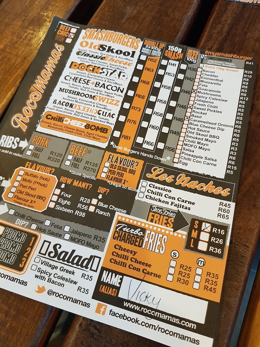 Menu Rocomamas Boksburg-5