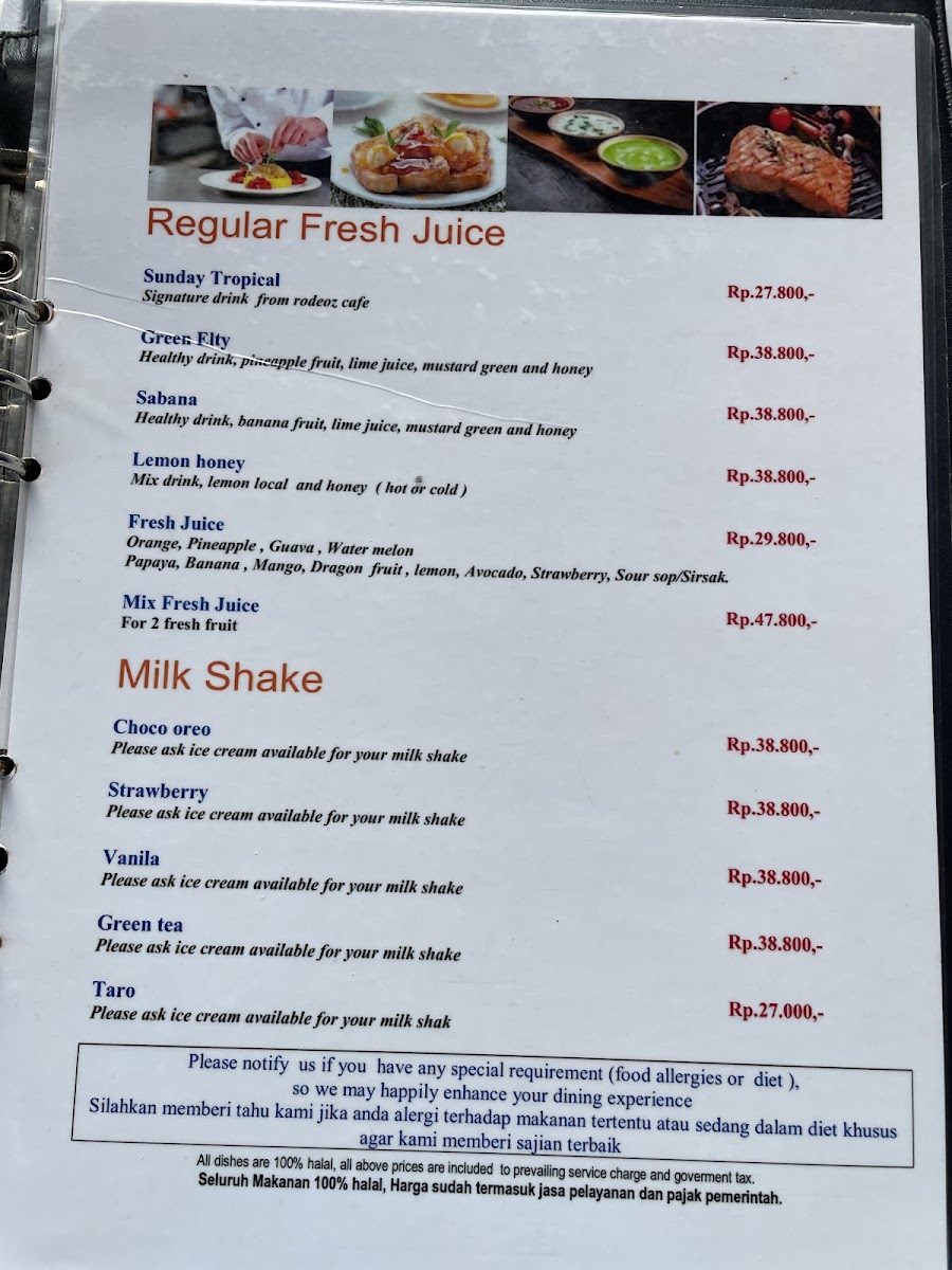 Menu Rodeoz Cafe Elty Krakatoa-1