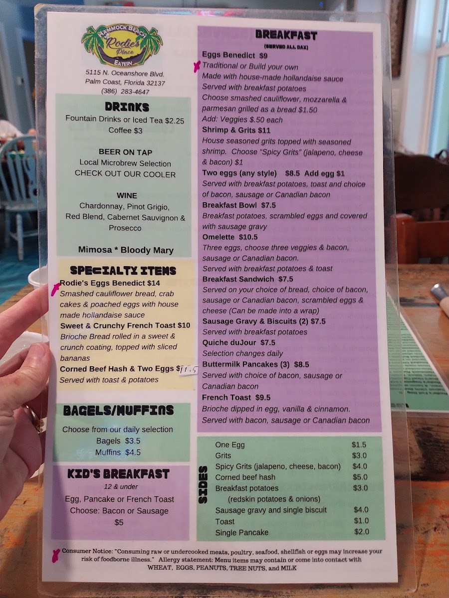 Menu Rodie’S Place-9