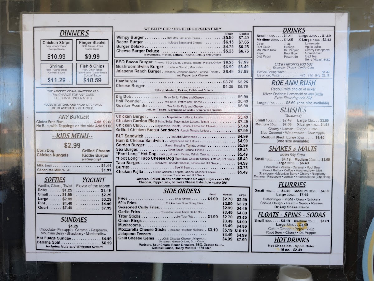 Menu Roe-Ann Drive-In-4