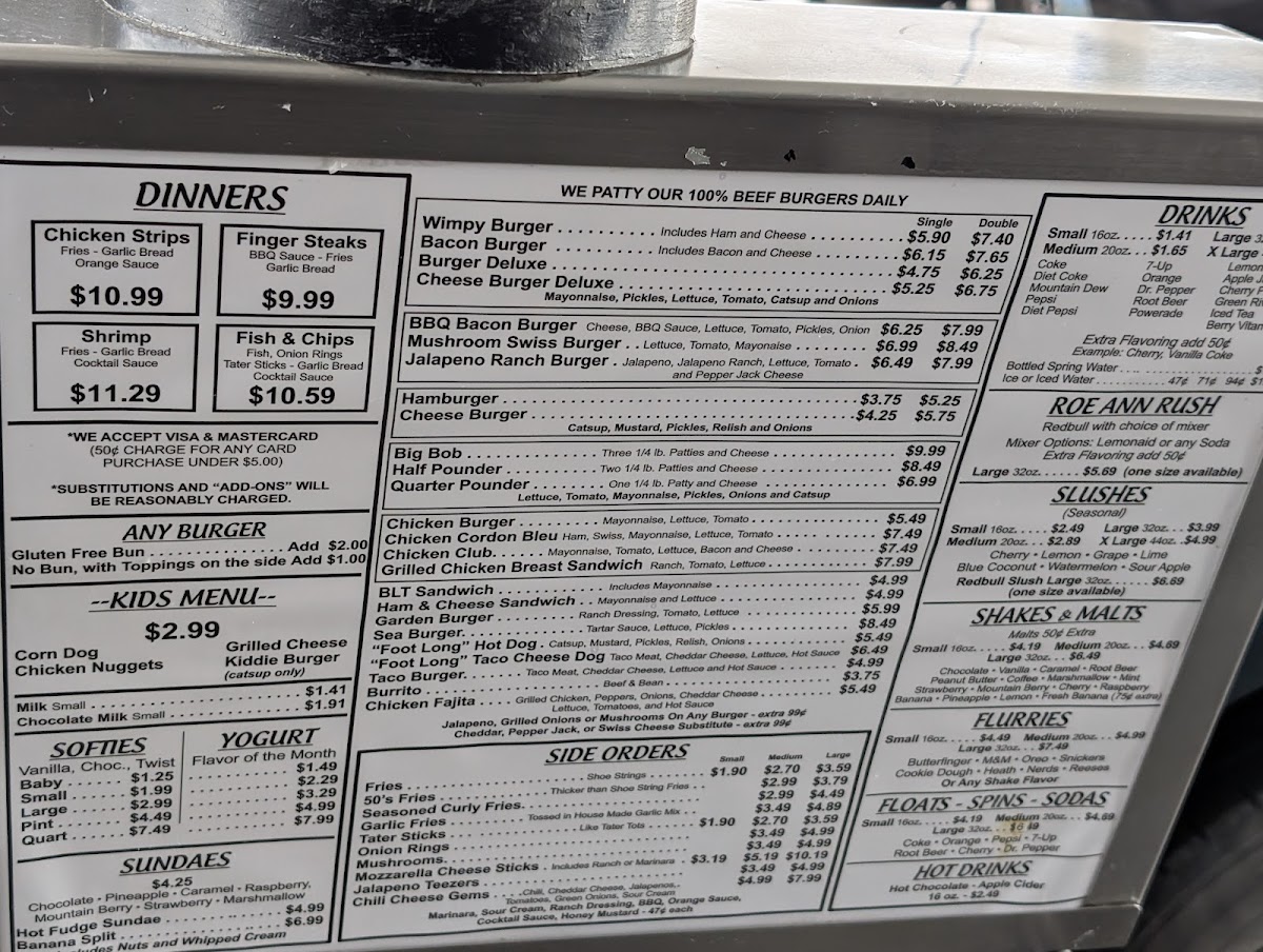 Menu Roe-Ann Drive-In-5