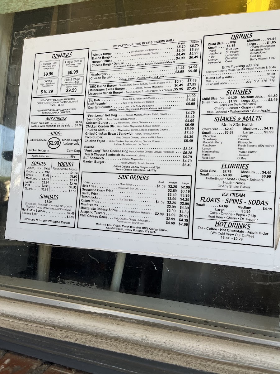 Menu Roe-Ann Drive-In-9