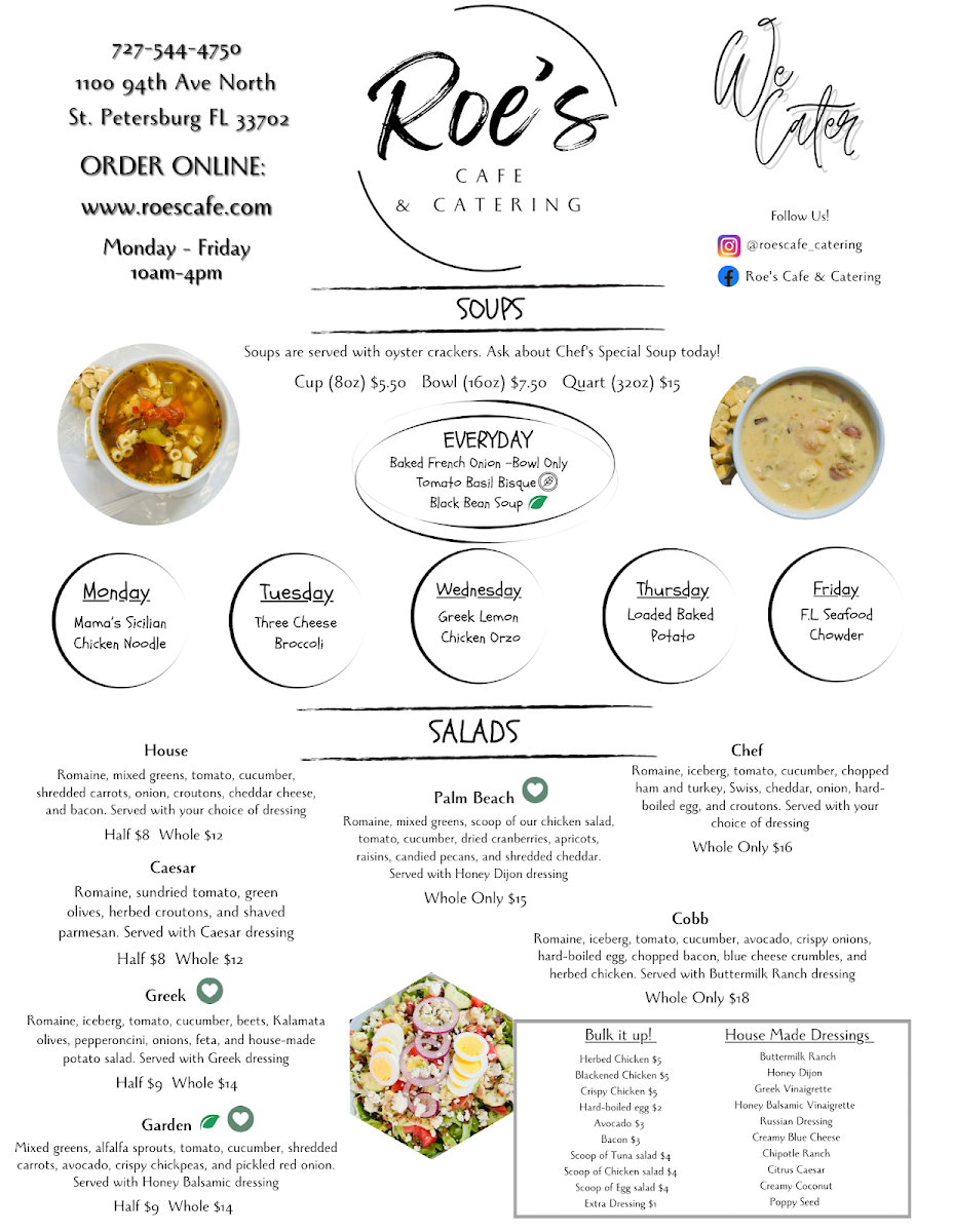 Menu Roe's Cafe & Catering-3