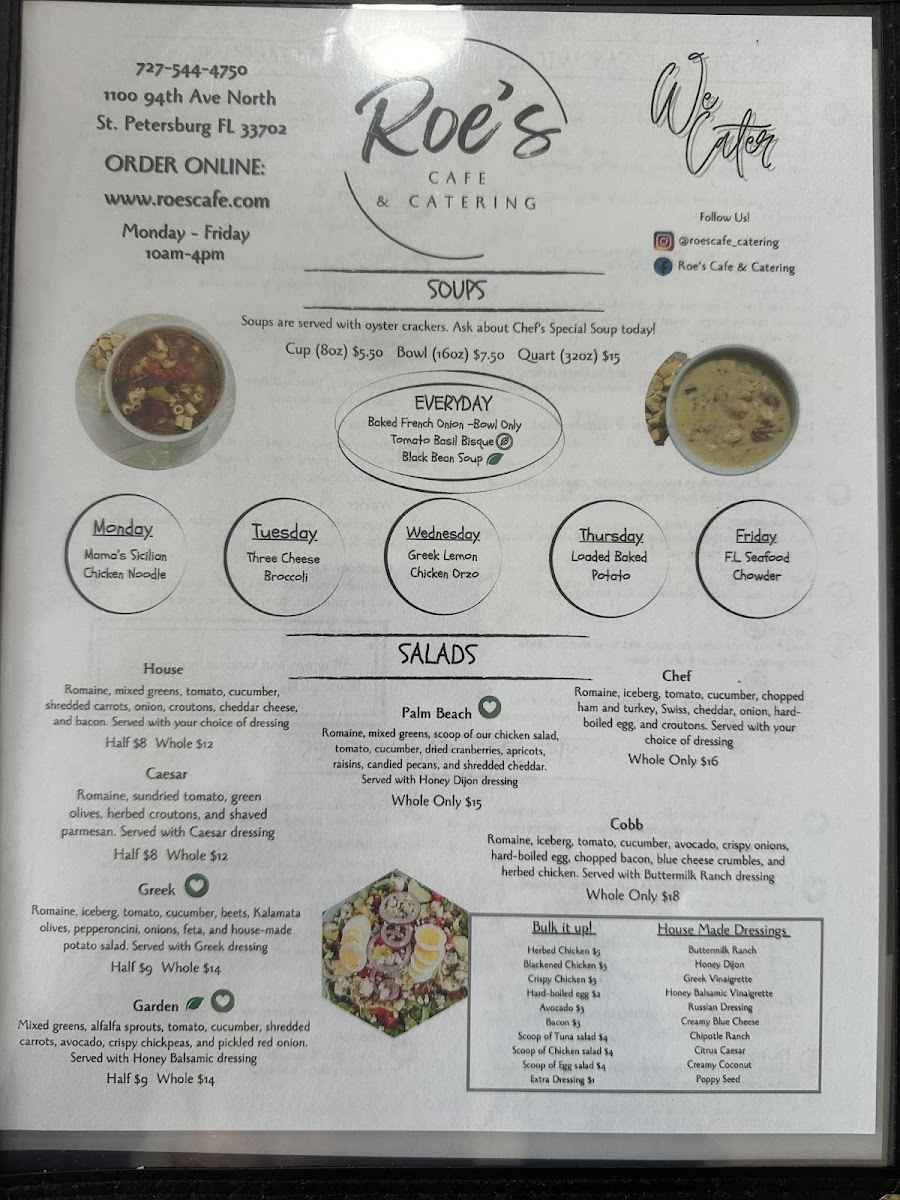 Menu Roe's Cafe & Catering-6