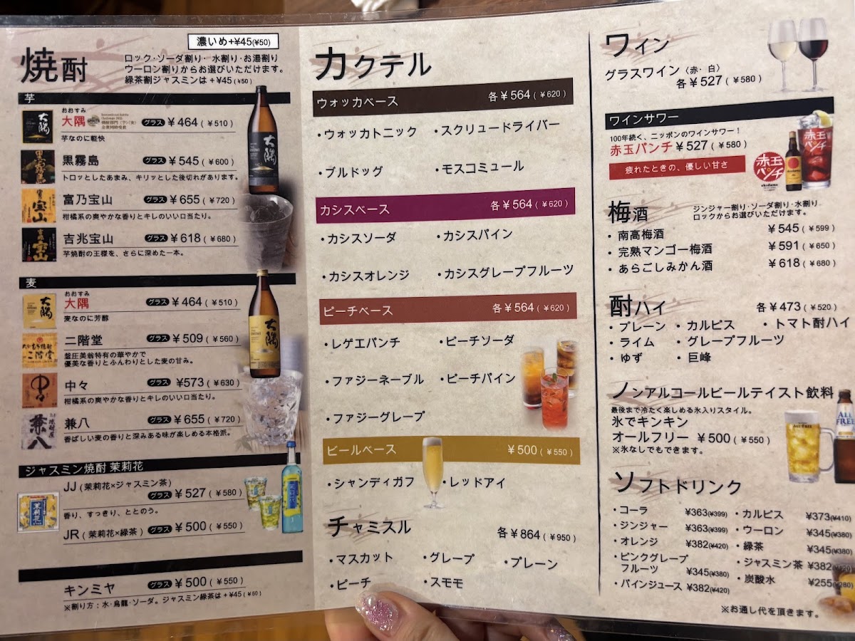 Menu Rojiura-Sakaba Tombo-7
