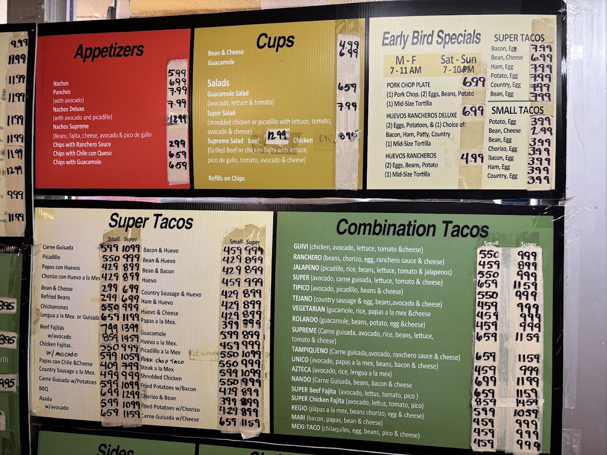Menu Rolando's Super Taco-1