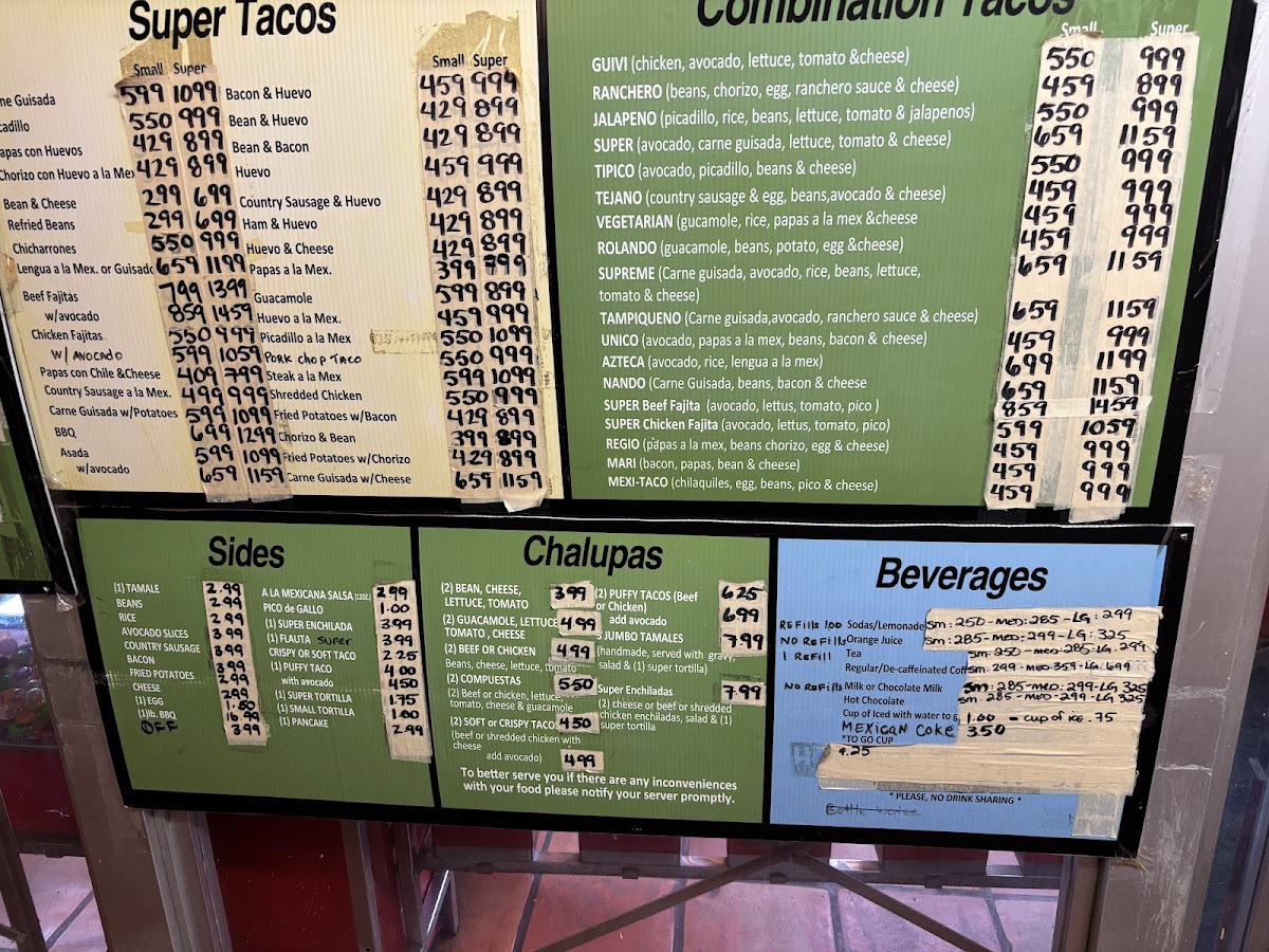 Menu Rolando's Super Taco-6
