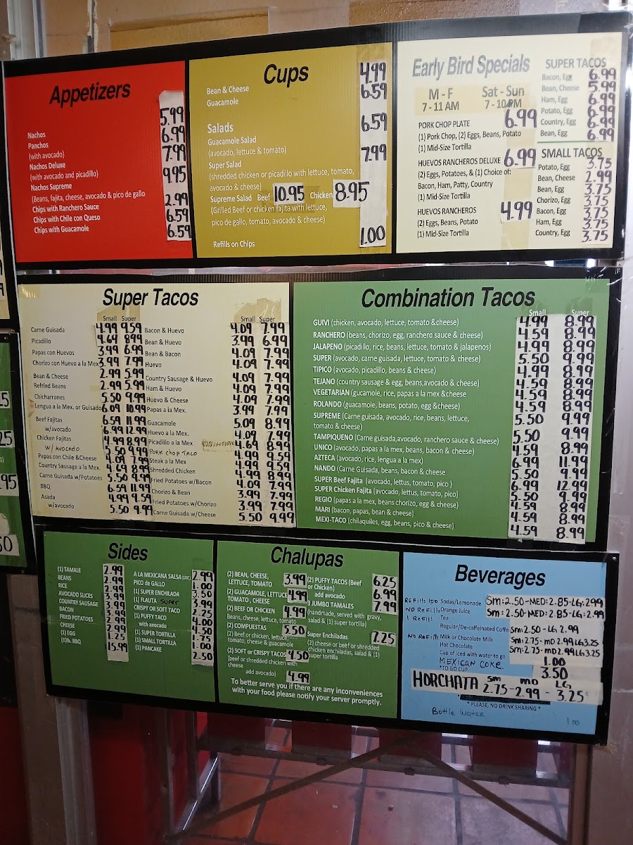Menu Rolando's Super Taco-8