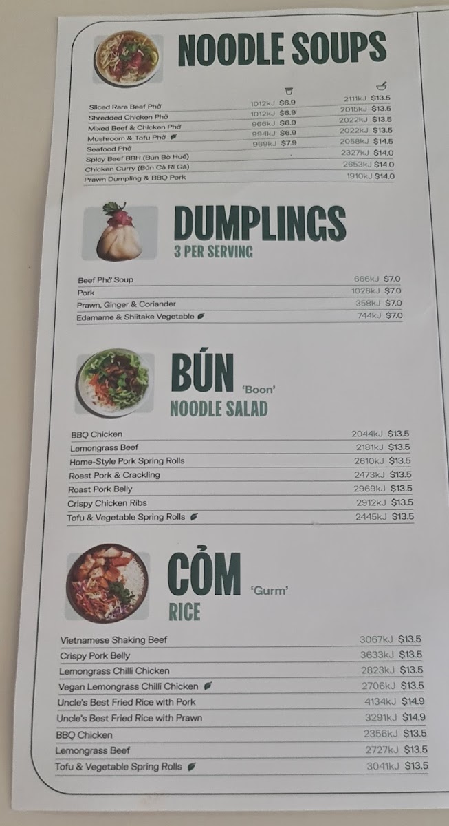 Menu Roll'd Cairns Central-1