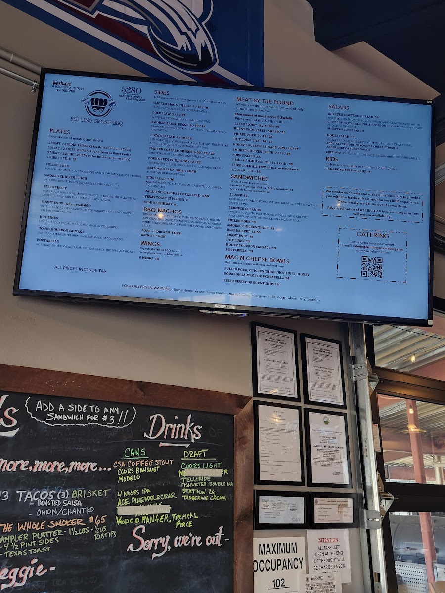 Menu Rolling Smoke Bbq - Wheat Ridge-10