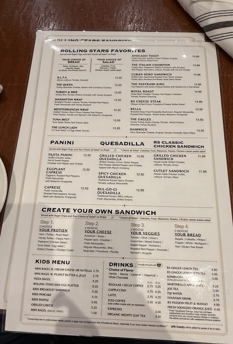 Menu Rolling Stars West Chester-3