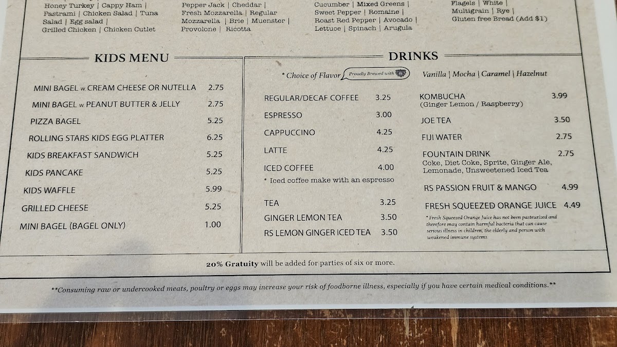 Menu Rolling Stars West Chester-5