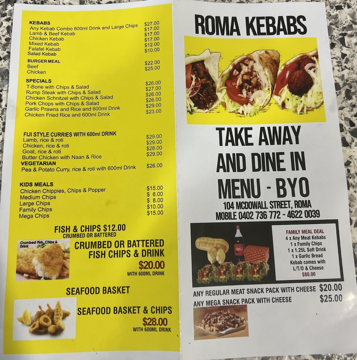 Menu Roma Kebabs And Curry House-5