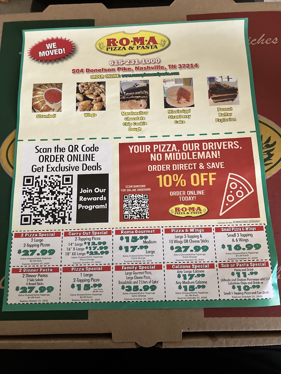 Menu Roma Pizza & Pasta-2