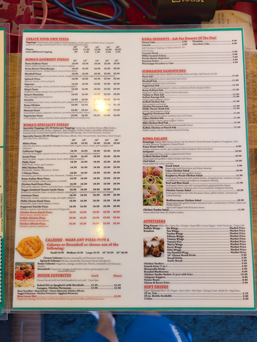 Menu Roma Pizza & Pasta-4