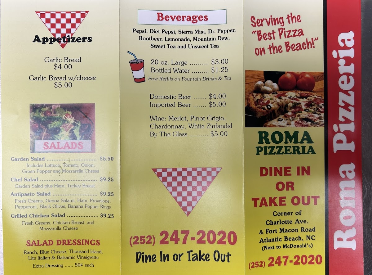 Menu Roma Pizza & Subs-2