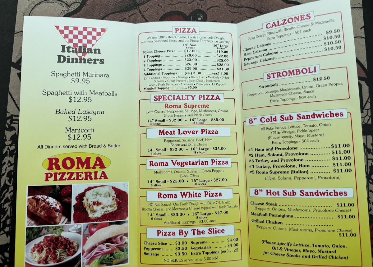 Menu Roma Pizza & Subs-3