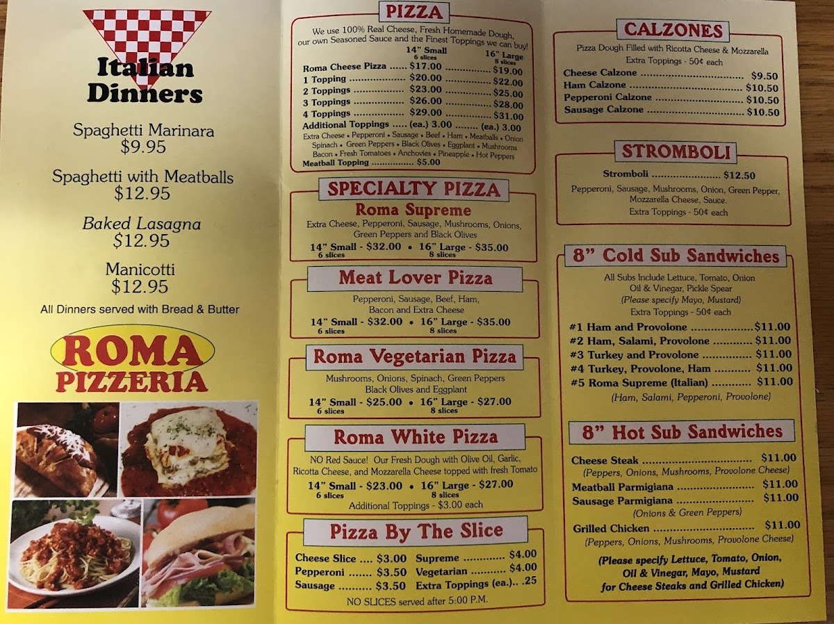 Menu Roma Pizza & Subs-5