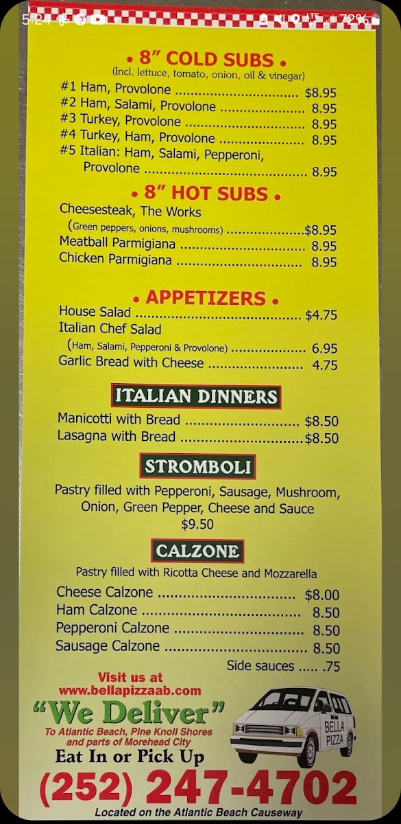 Menu Roma Pizza & Subs-7