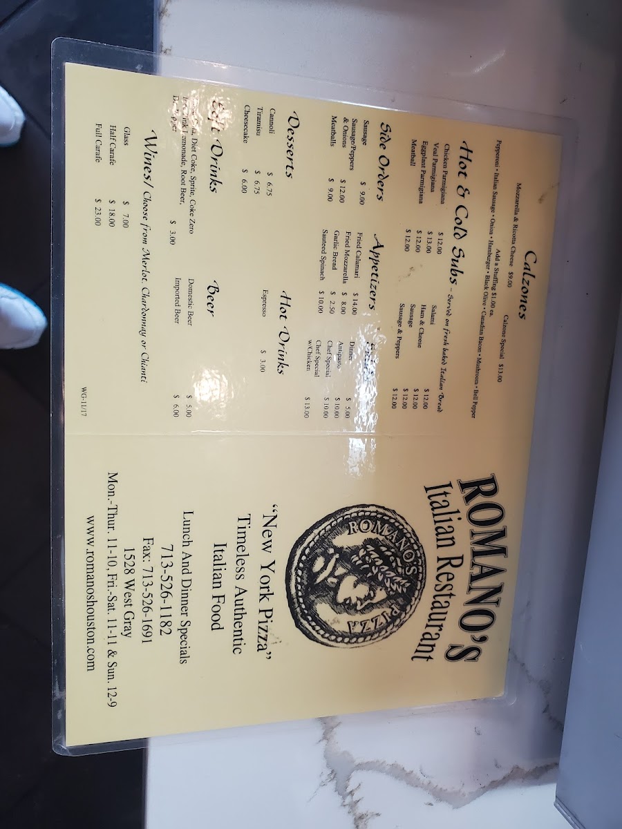 Menu Romano's Pizza-9