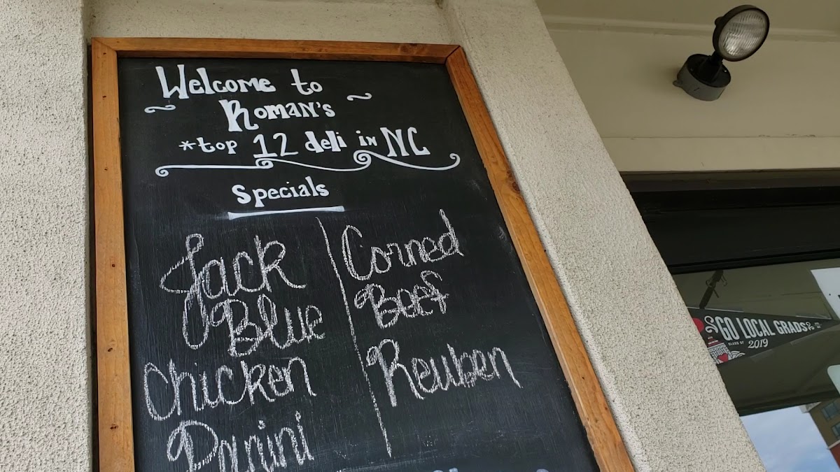 Menu Roman's Deli & Catering-1