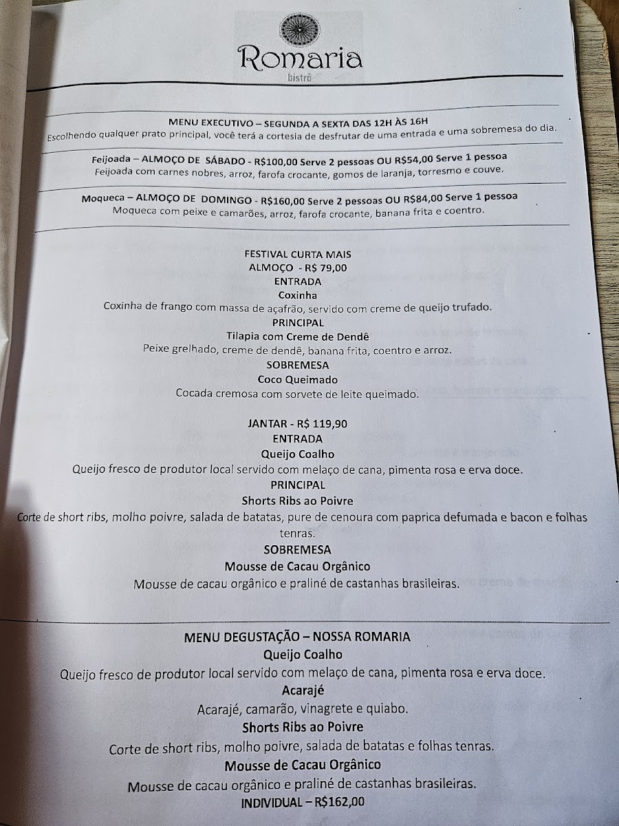 Menu Romaria Bistrô - Divina Pousada-10