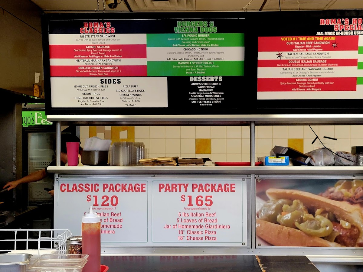 Menu Roma's Italian Beef & Sausage-1
