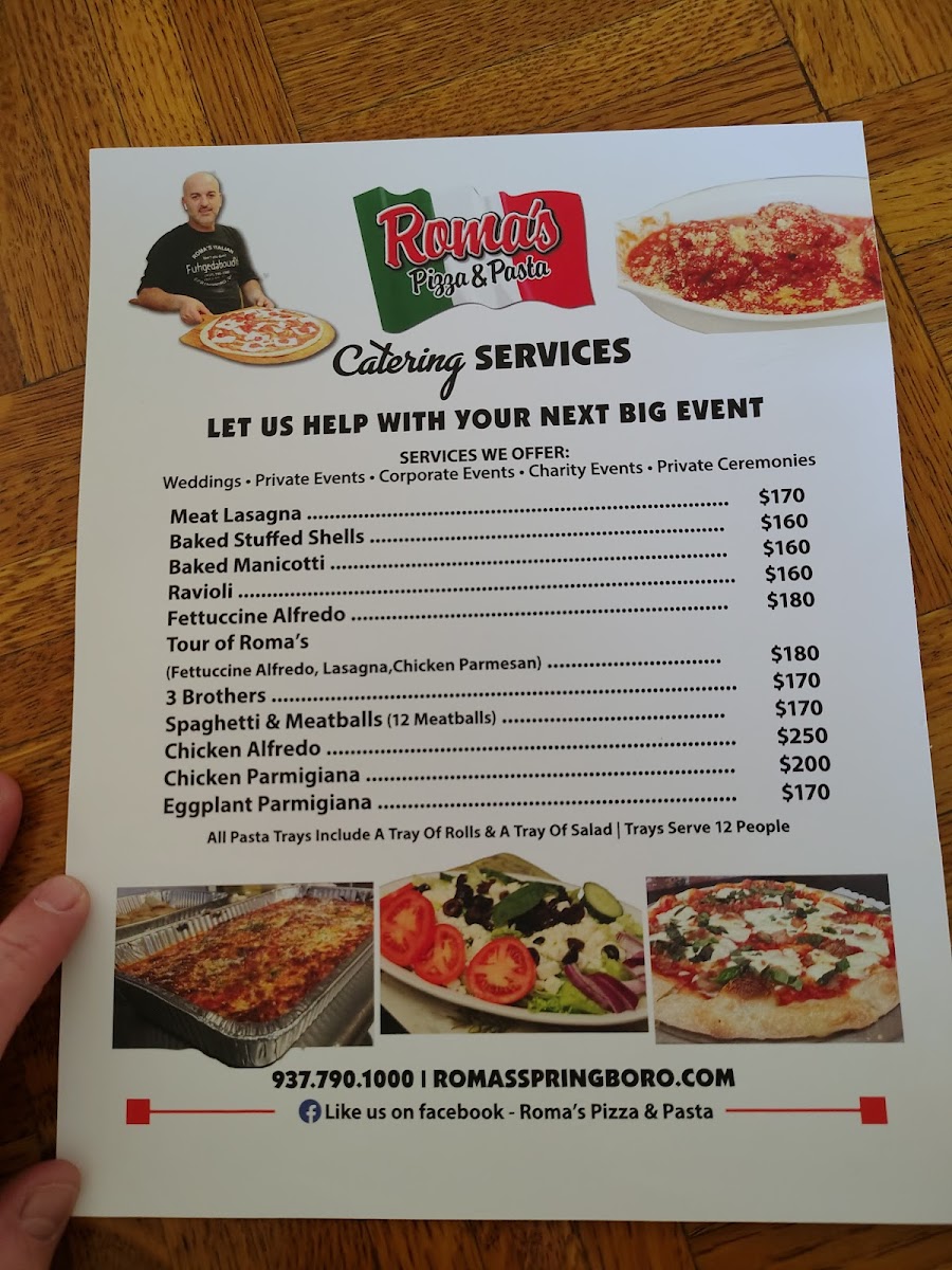 Menu Roma's Pizza & Pasta-2