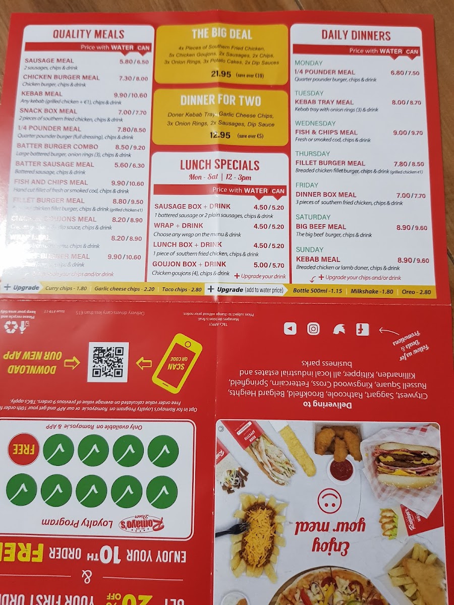 Menu Romayo's Diner Citywest-6