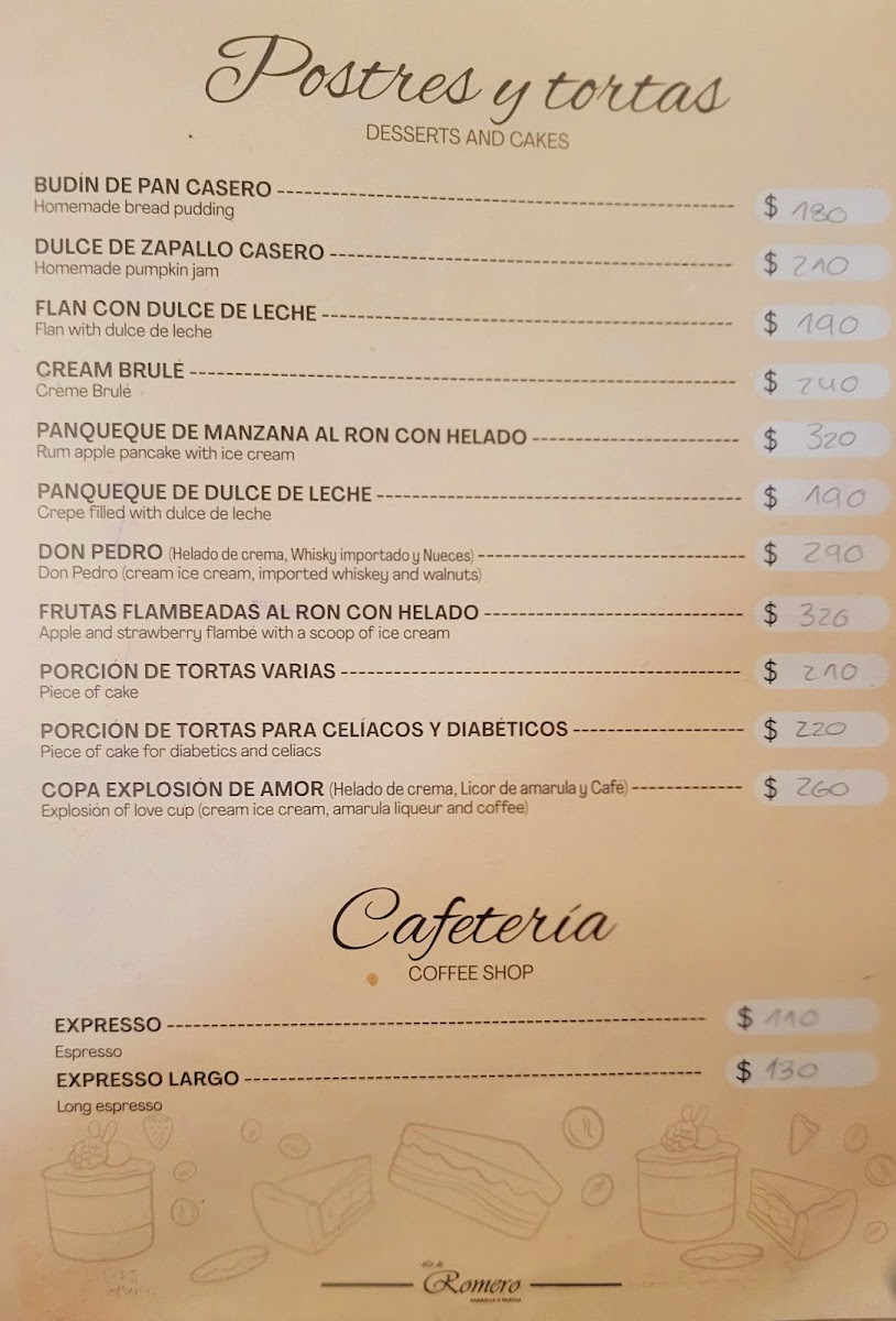 Menu Romero’S Restaurant-3