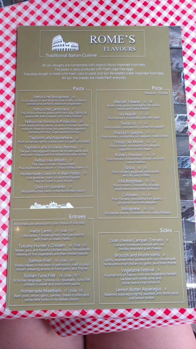 Menu Rome's Flavours-10