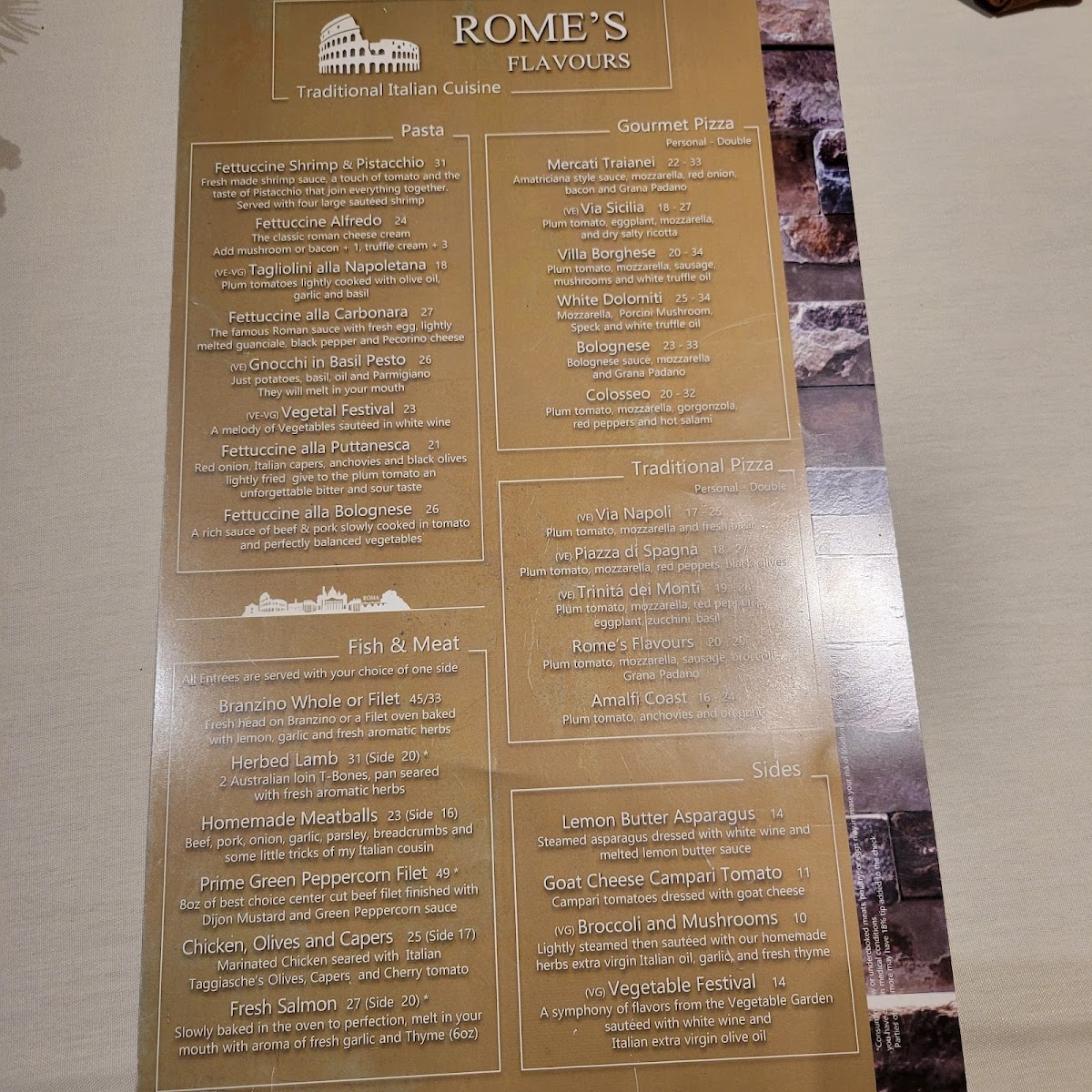 Menu Rome's Flavours-2