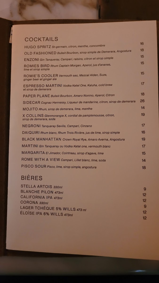 Menu Romies-4