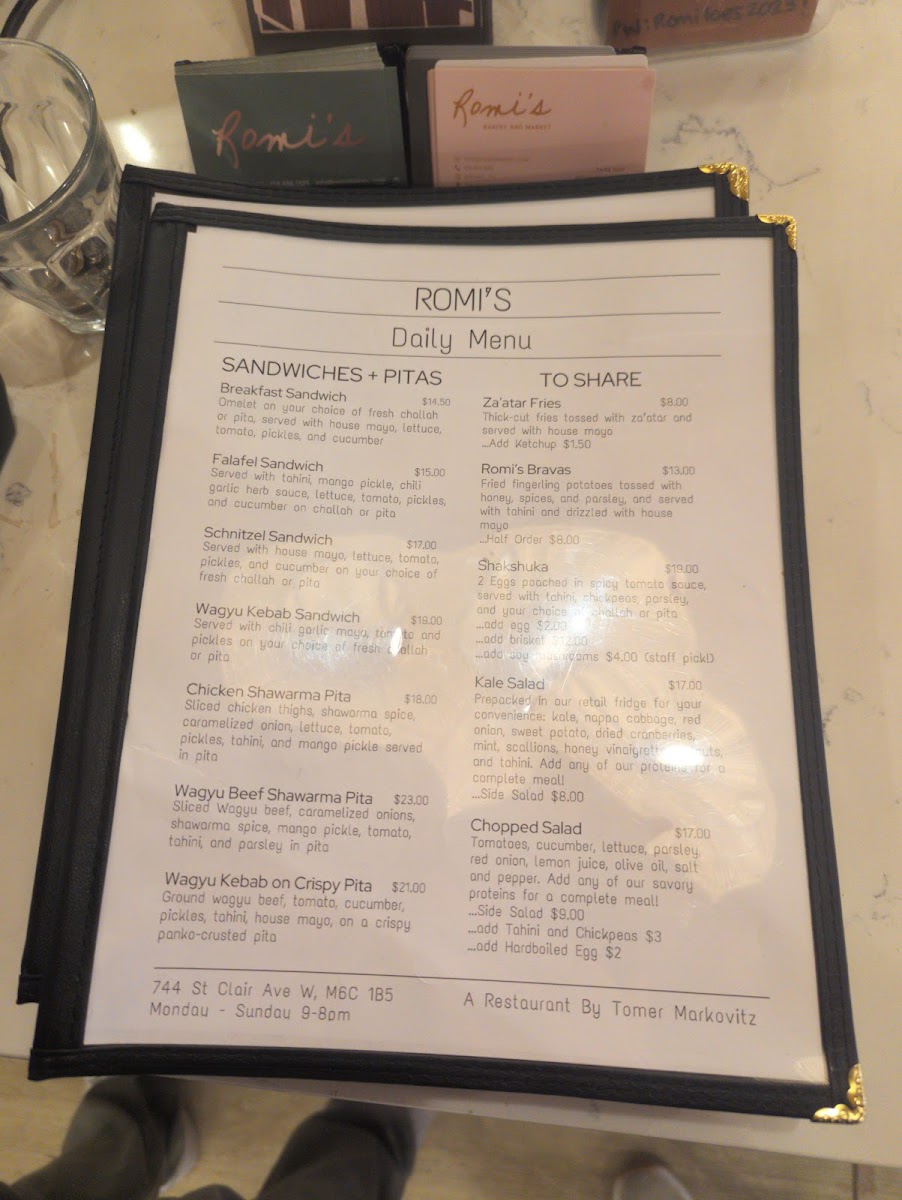 Menu Romi's-3