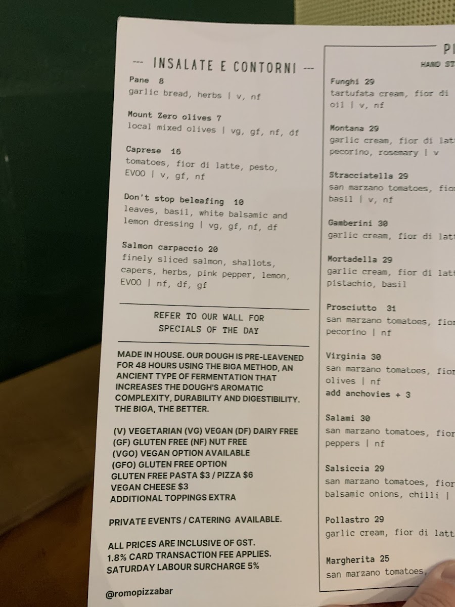 Menu Romo Pizza Bar-3
