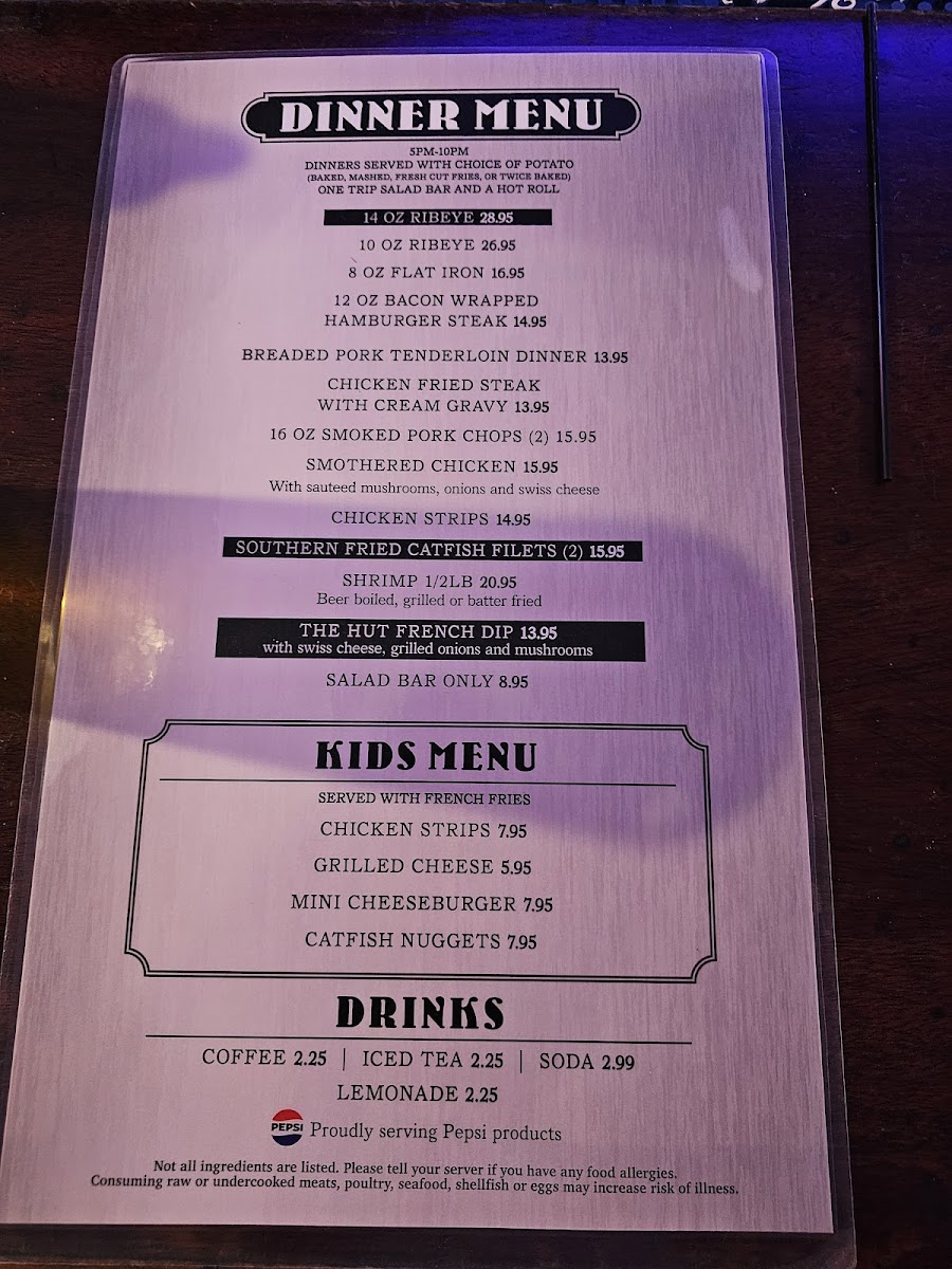 Menu Ronna's Hut-1