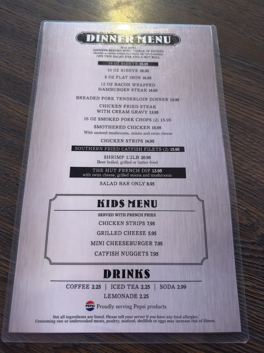 Menu Ronna's Hut-2