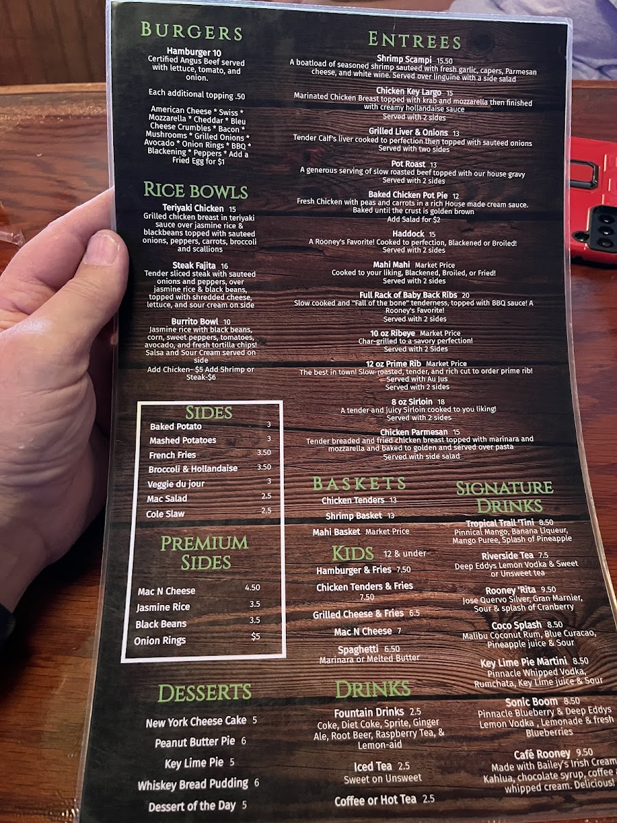 Menu Rooney's-2
