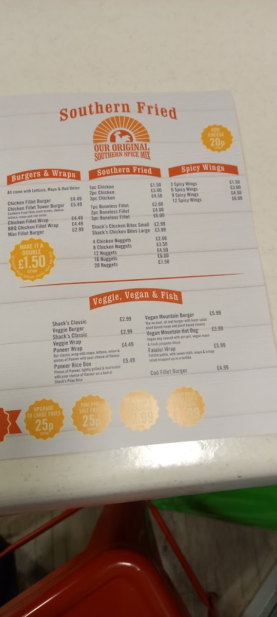 Menu Rooster Shack Woking-1