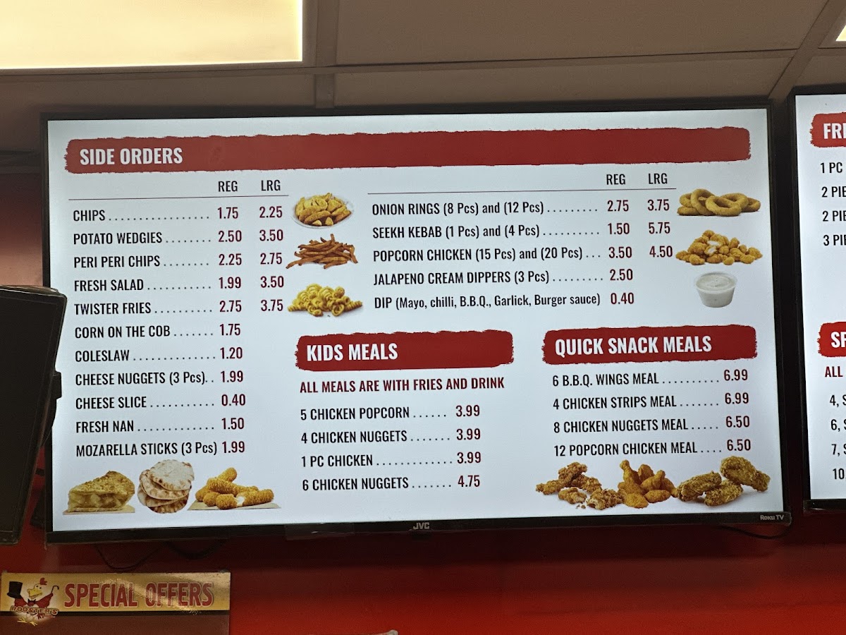 Menu Rooster's Chicken Isleworth-5