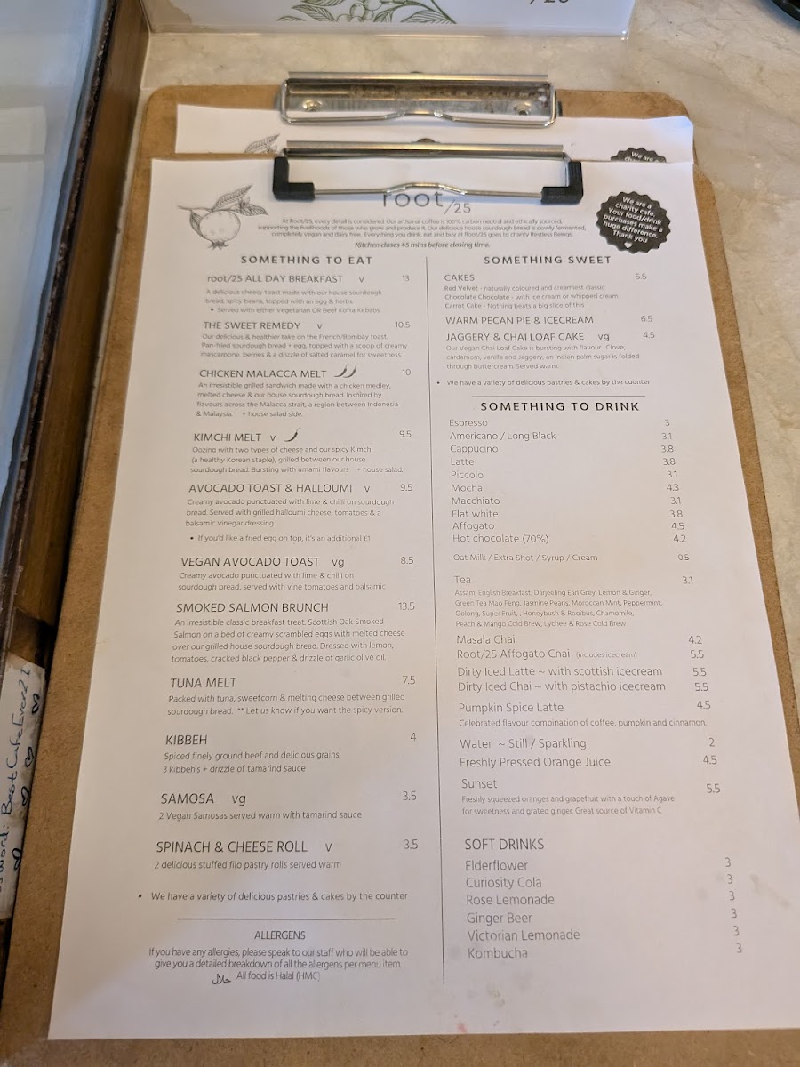 Menu Root25-2