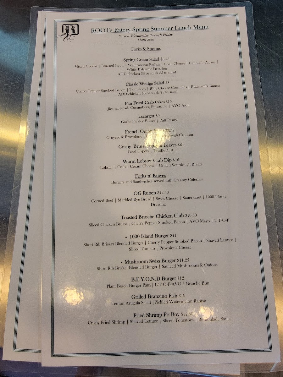 Menu Roots Eatery | Maricopa-10