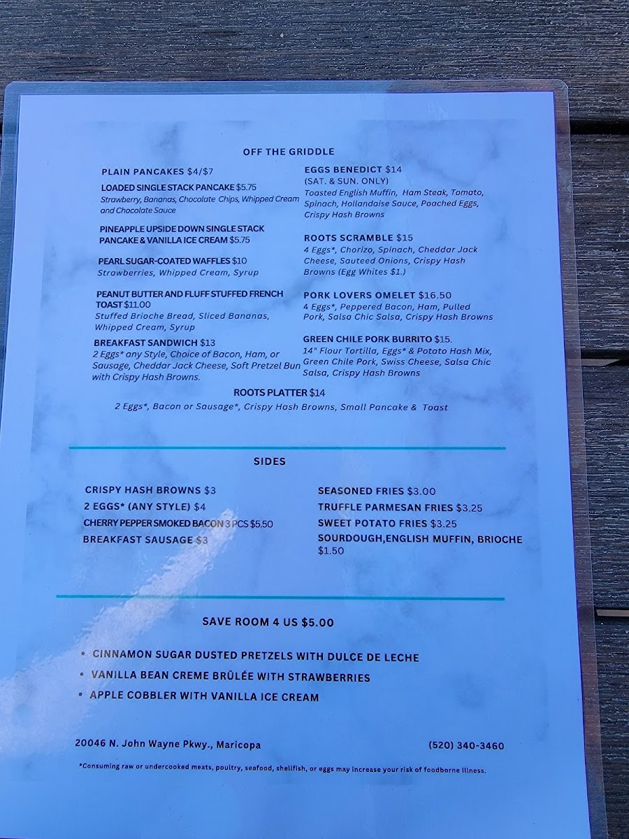 Menu Roots Eatery | Maricopa-4